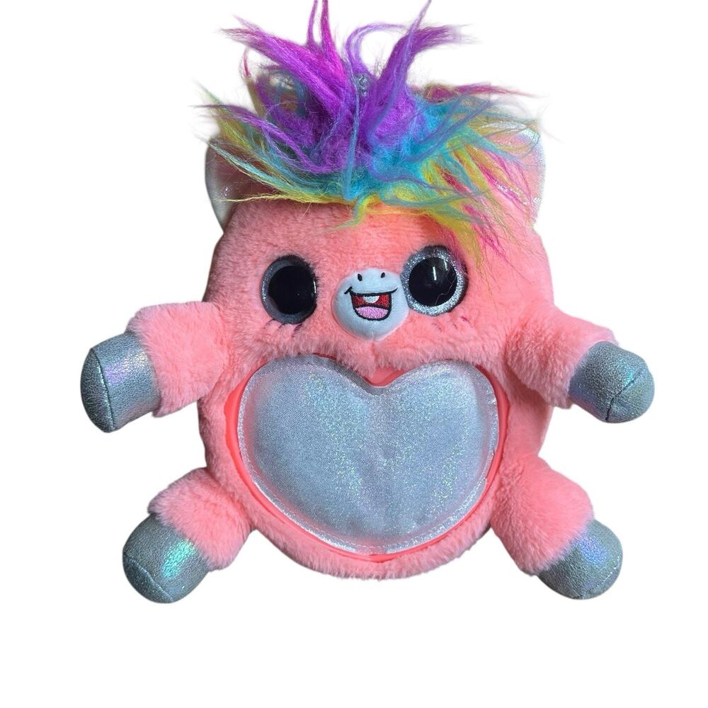 Zuru Rainbocorns Surprise Pink Kittycorn Stuffed Plush Sequin Big Hair Unicorn